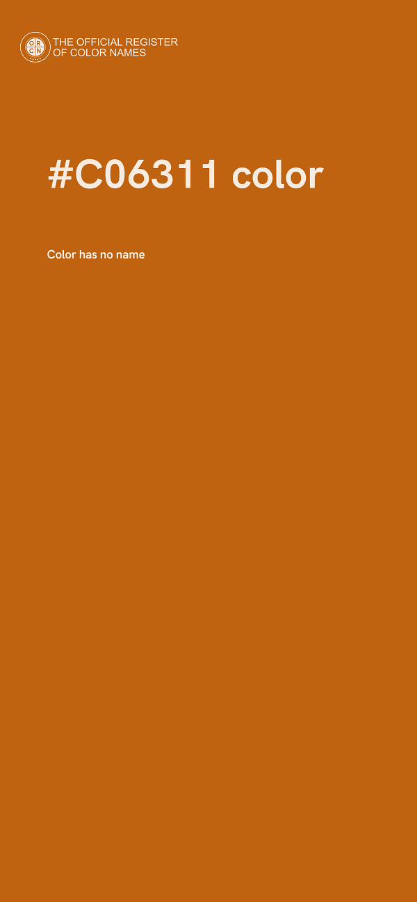 #C06311 color image