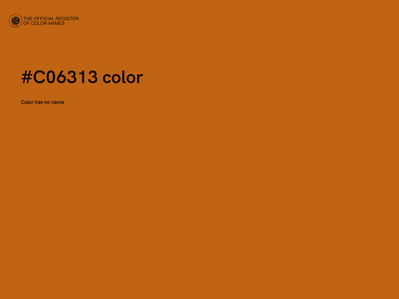 #C06313 color image