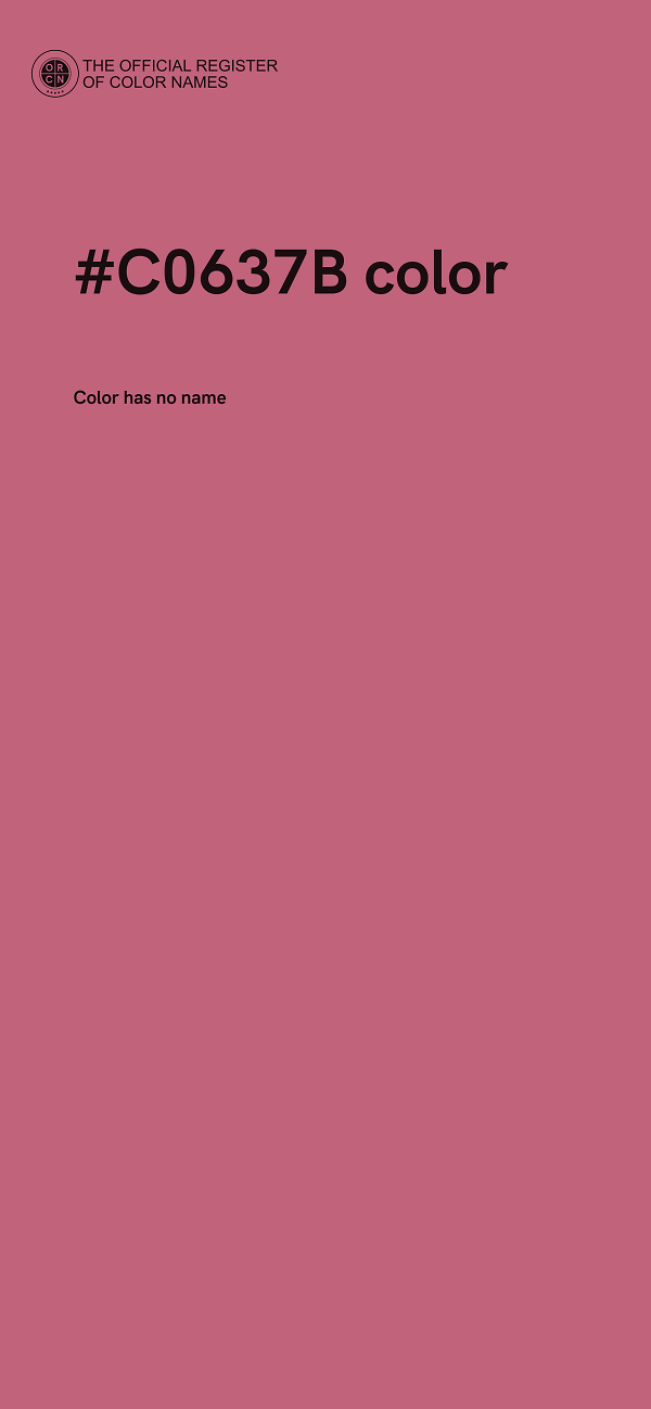 #C0637B color image