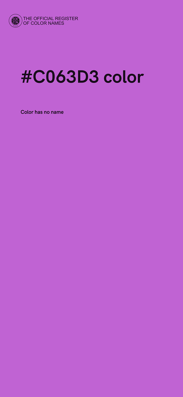 #C063D3 color image