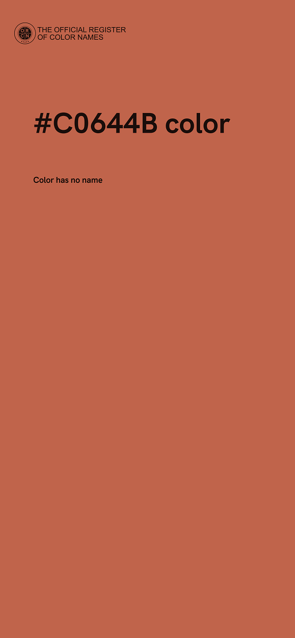 #C0644B color image