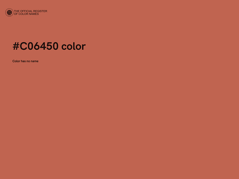 #C06450 color image