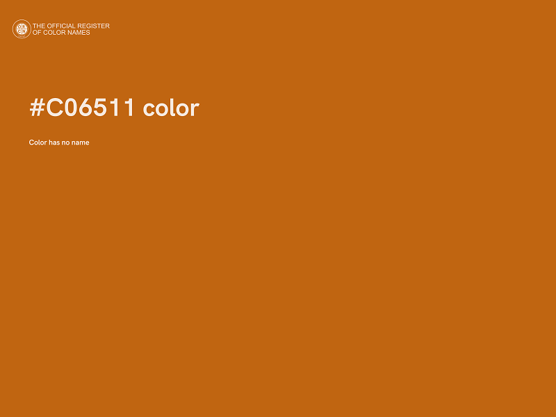 #C06511 color image