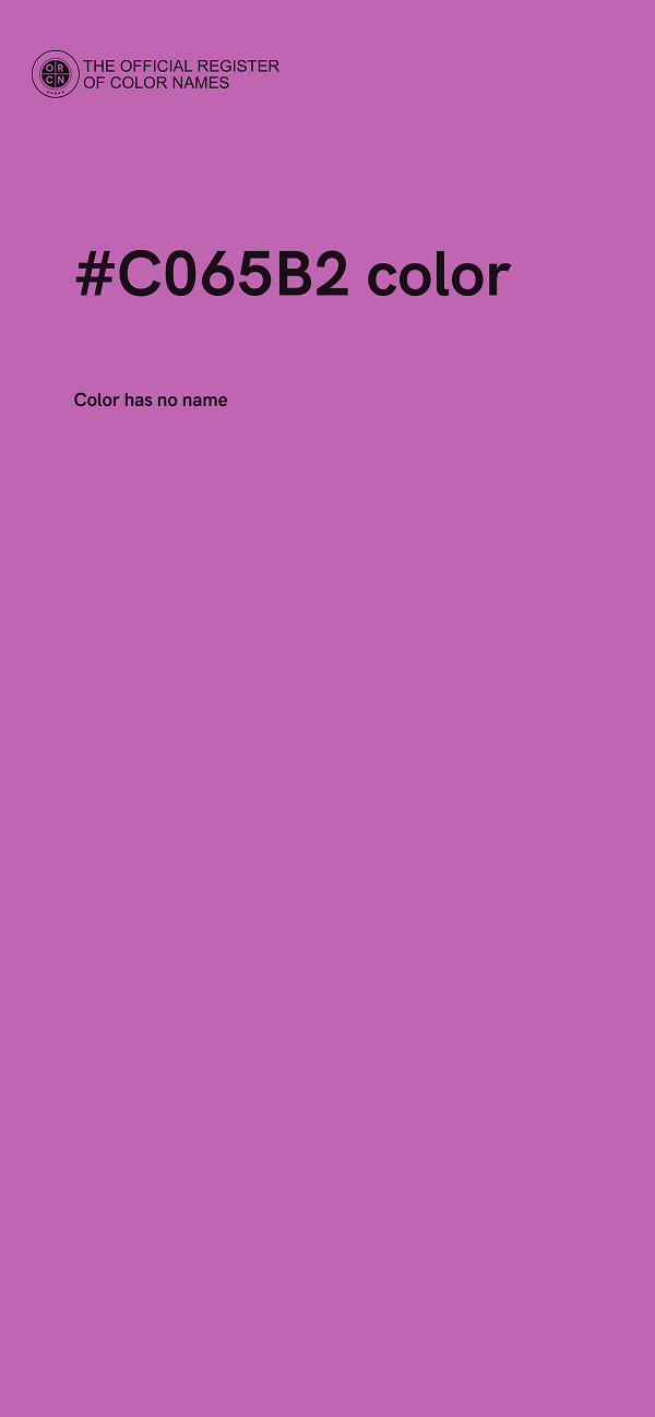 #C065B2 color image