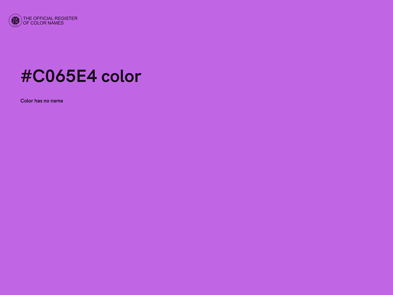 #C065E4 color image