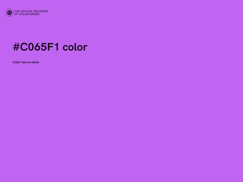 #C065F1 color image