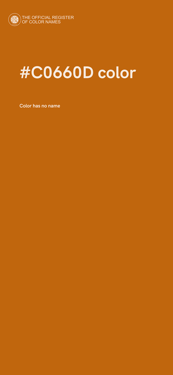 #C0660D color image