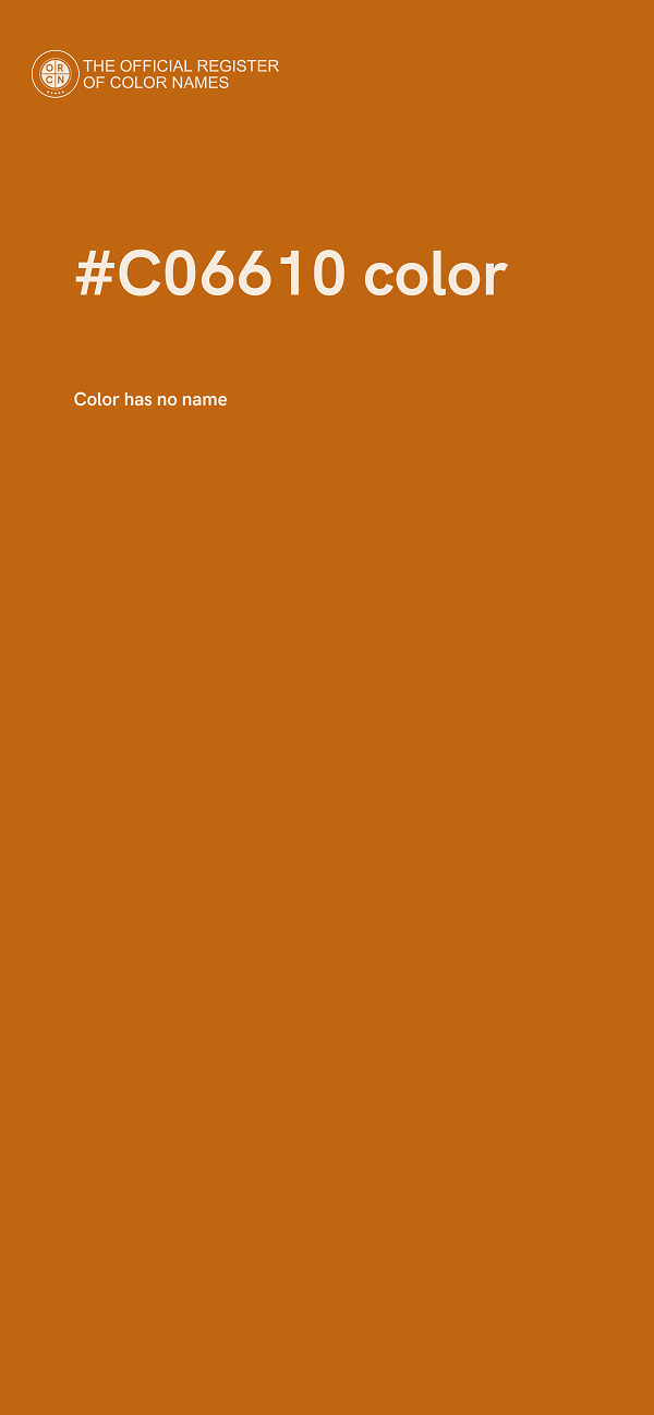#C06610 color image