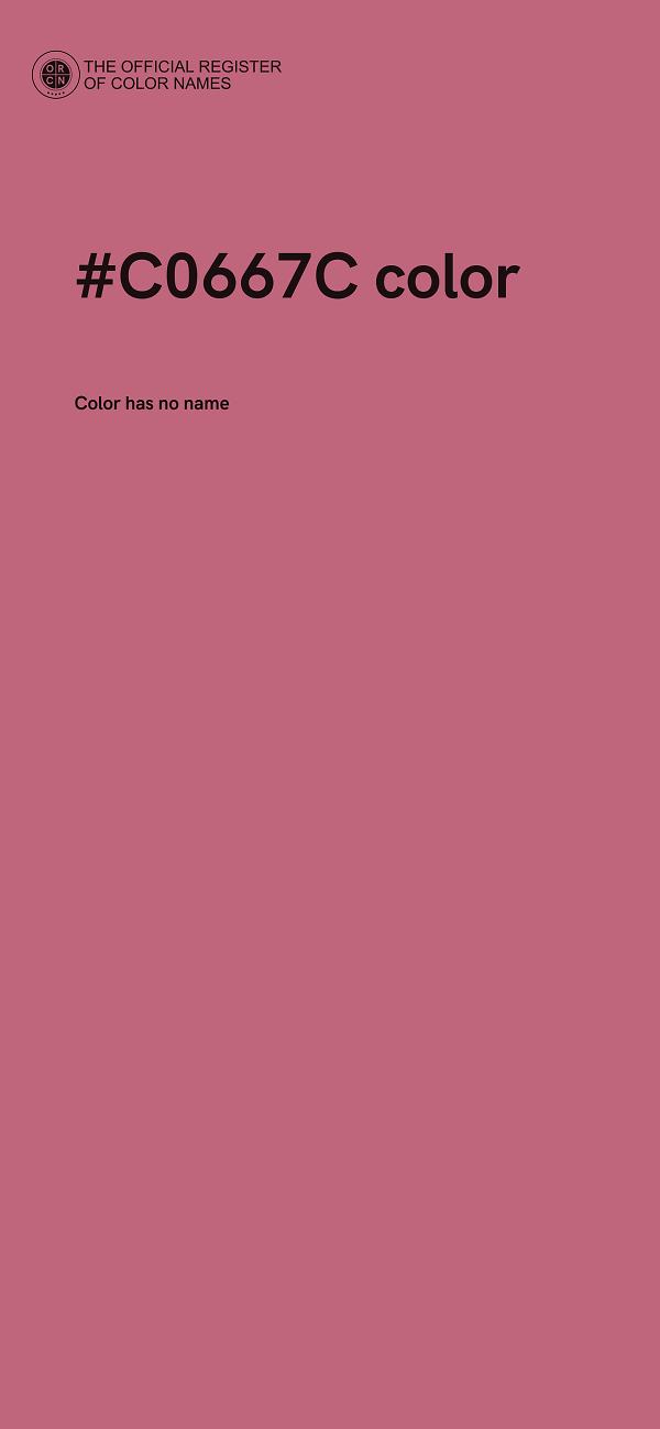 #C0667C color image