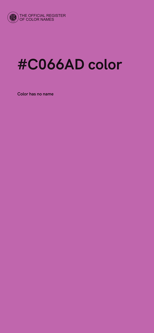 #C066AD color image