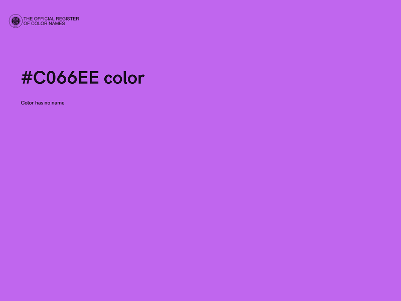 #C066EE color image