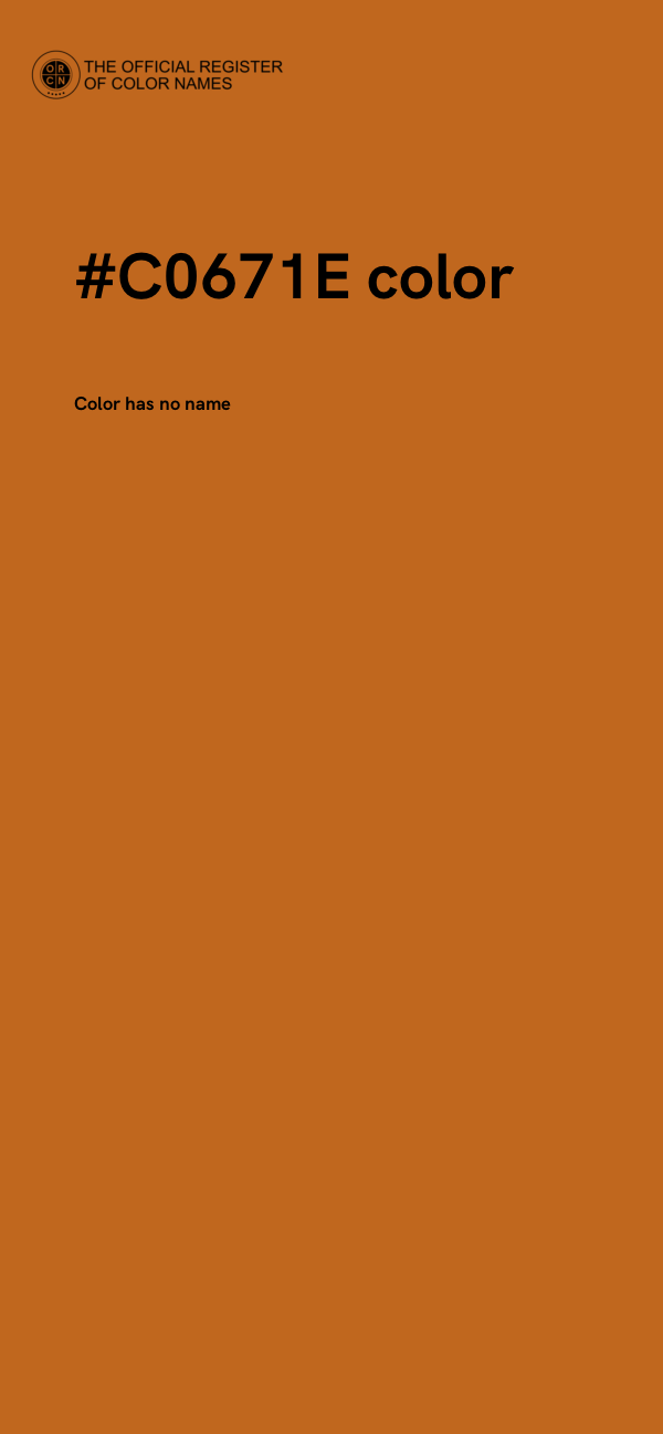 #C0671E color image