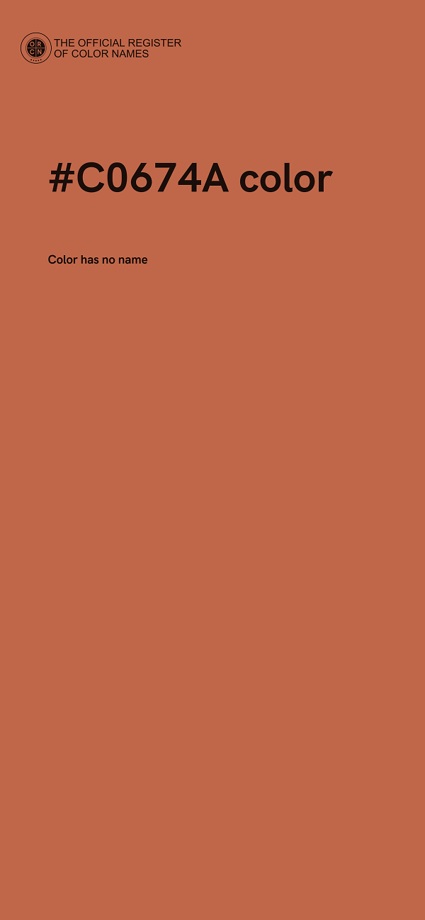 #C0674A color image