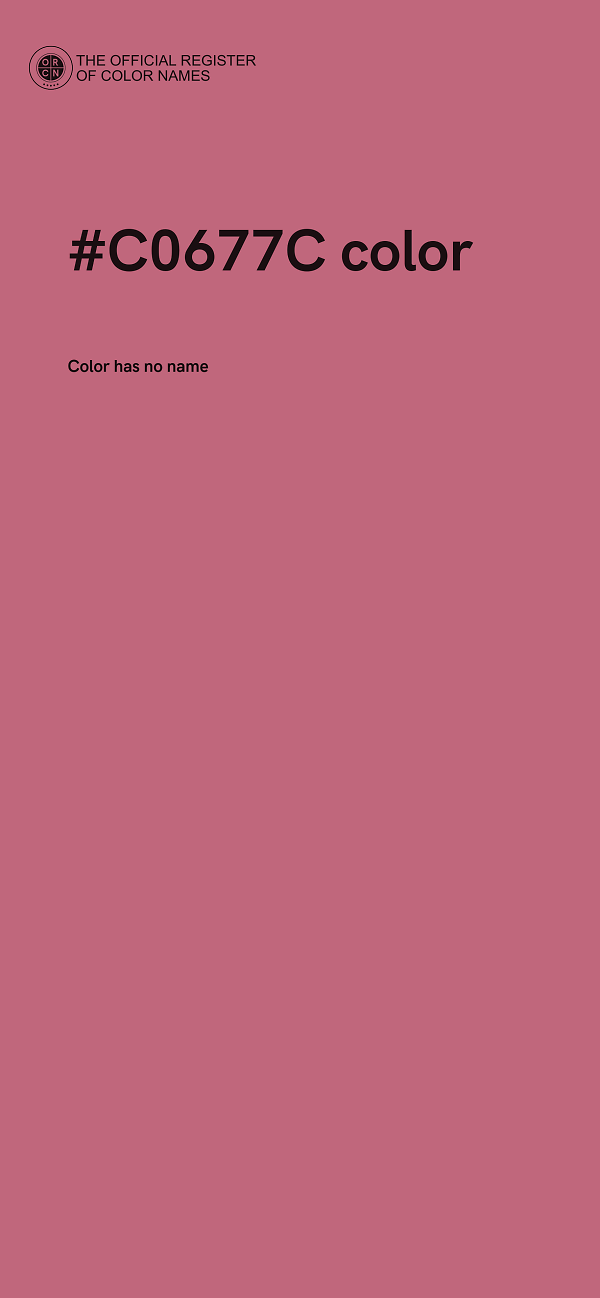 #C0677C color image
