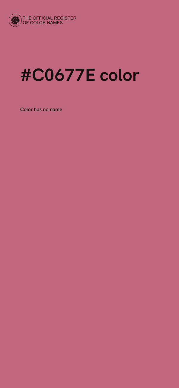 #C0677E color image