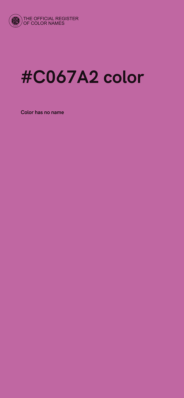 #C067A2 color image