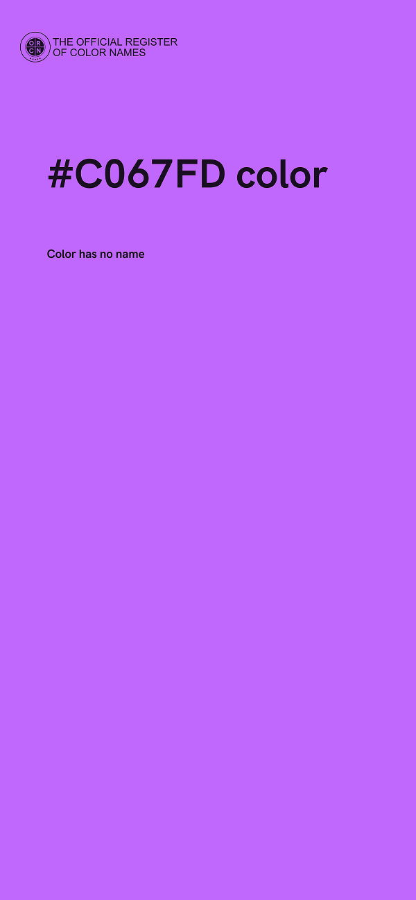 #C067FD color image