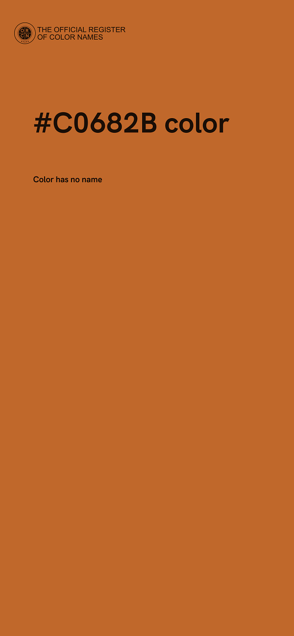 #C0682B color image