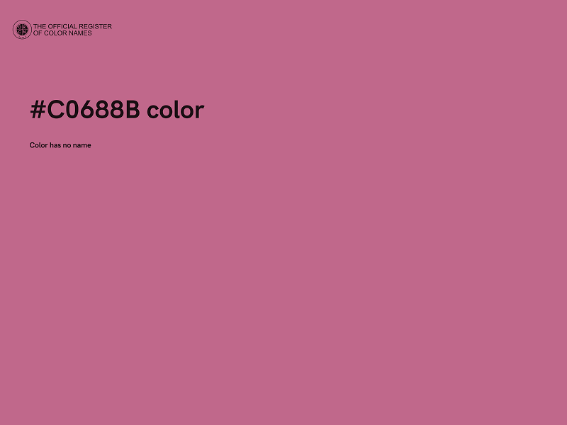 #C0688B color image