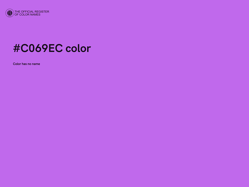 #C069EC color image