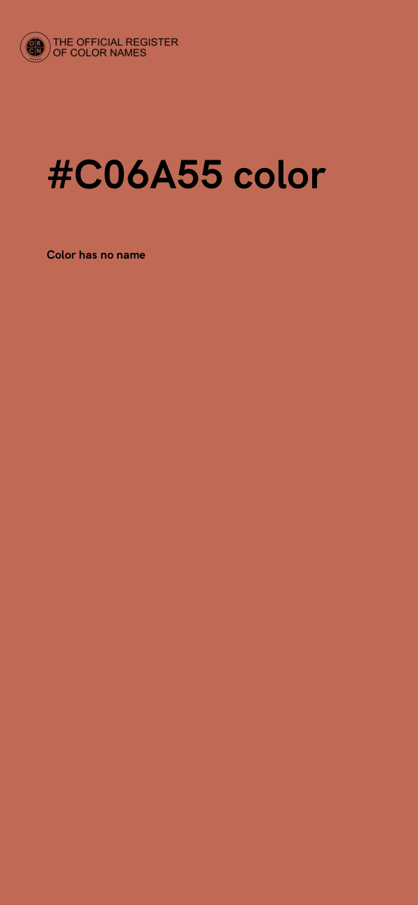 #C06A55 color image