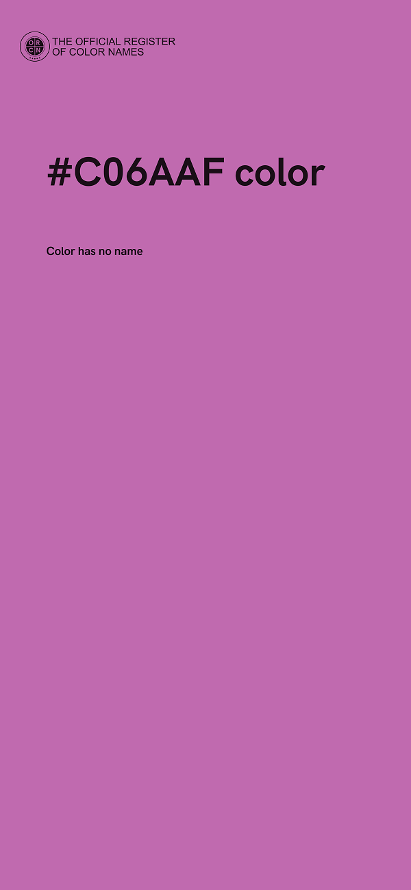 #C06AAF color image