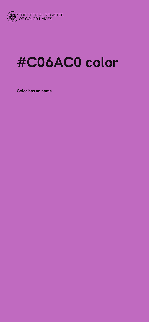 #C06AC0 color image