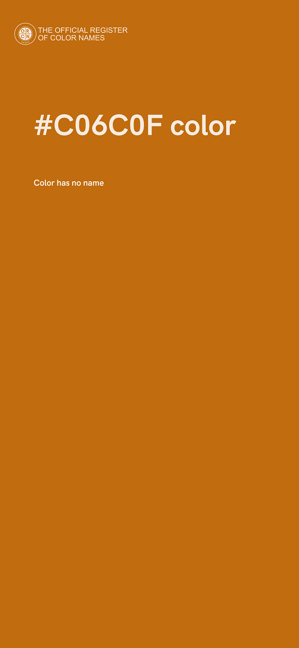 #C06C0F color image