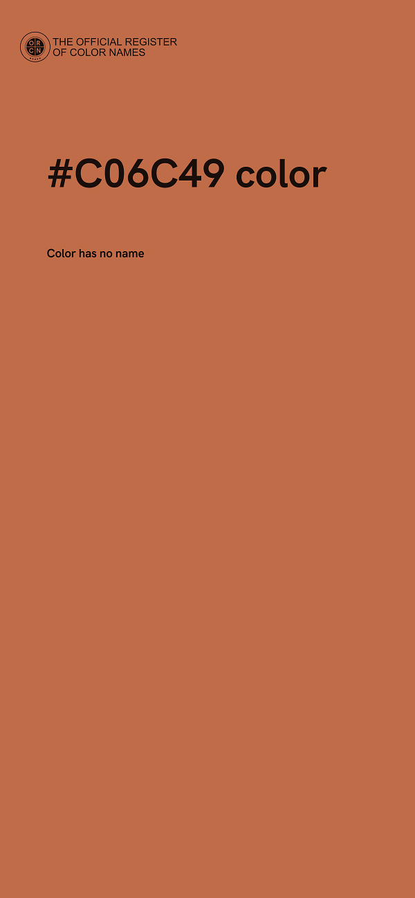 #C06C49 color image