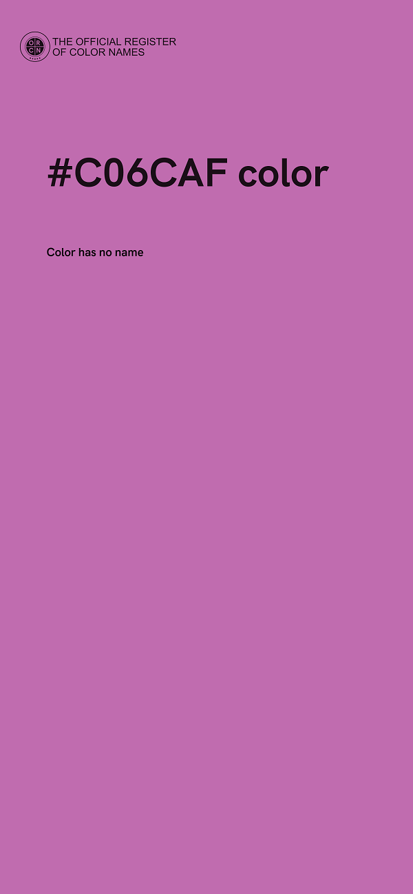 #C06CAF color image