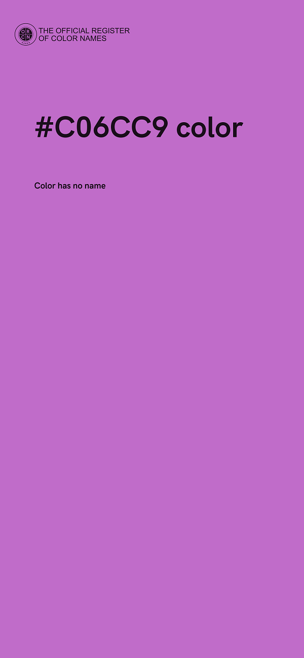 #C06CC9 color image