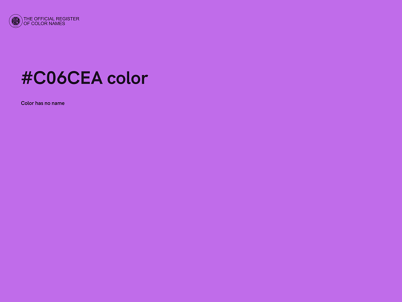 #C06CEA color image
