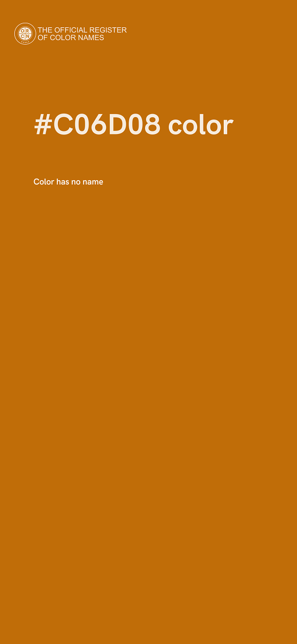 #C06D08 color image