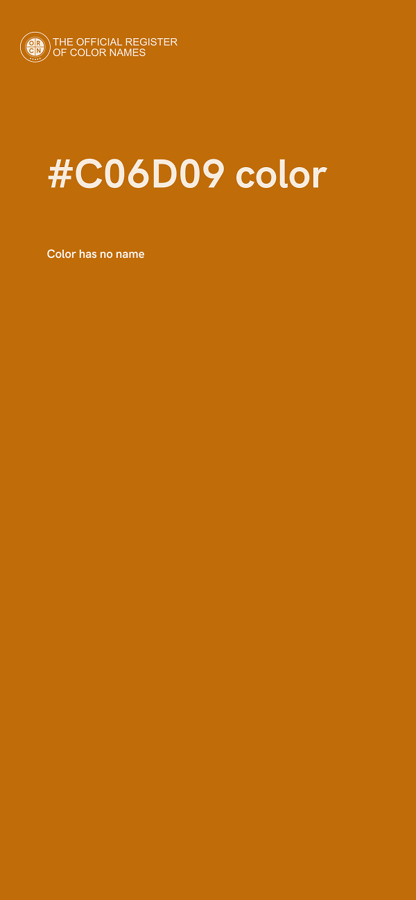 #C06D09 color image