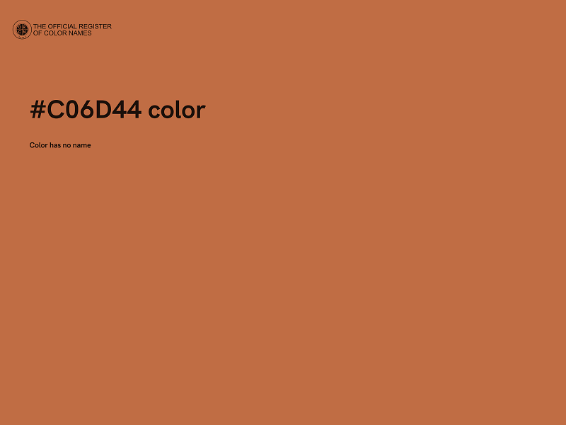#C06D44 color image