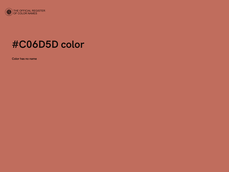 #C06D5D color image