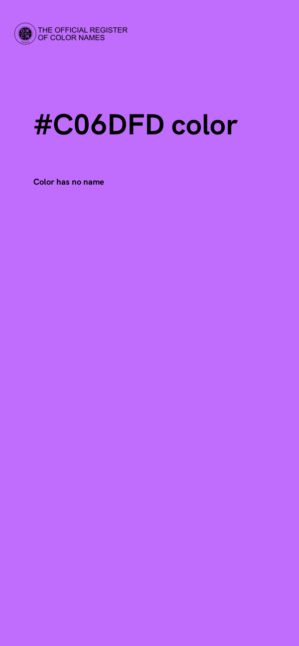 #C06DFD color image
