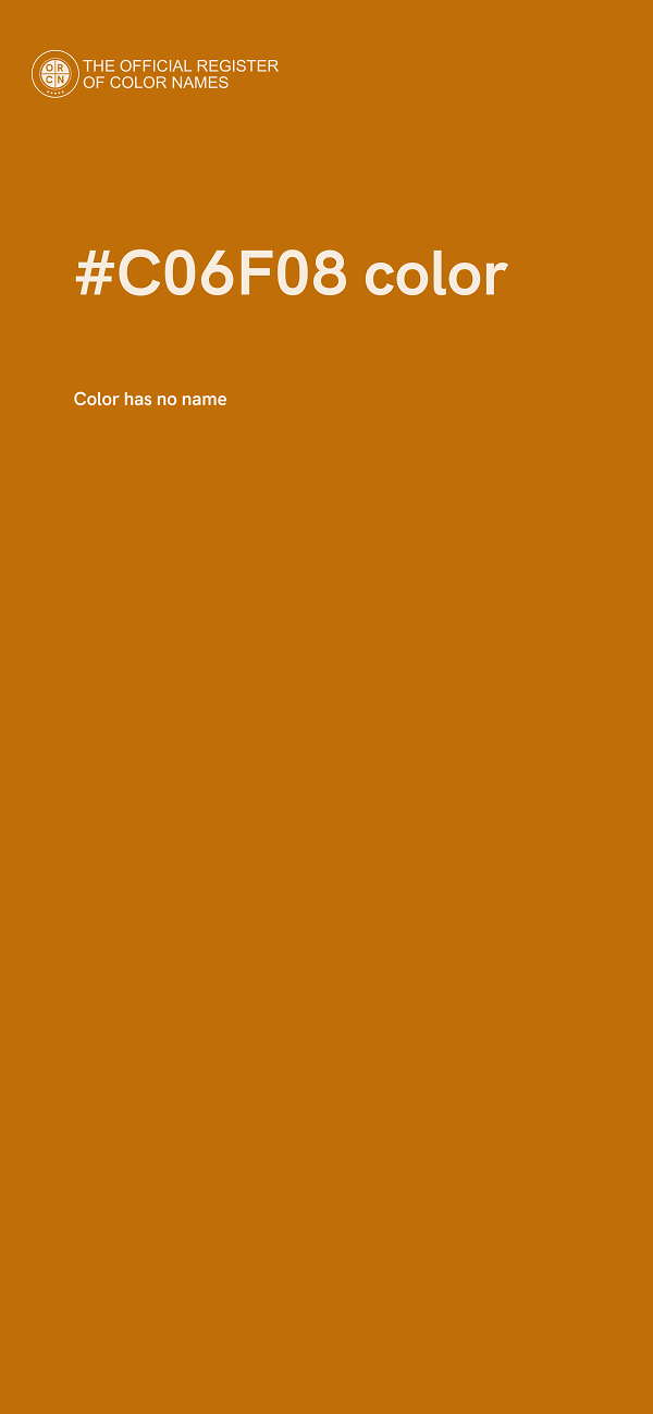#C06F08 color image