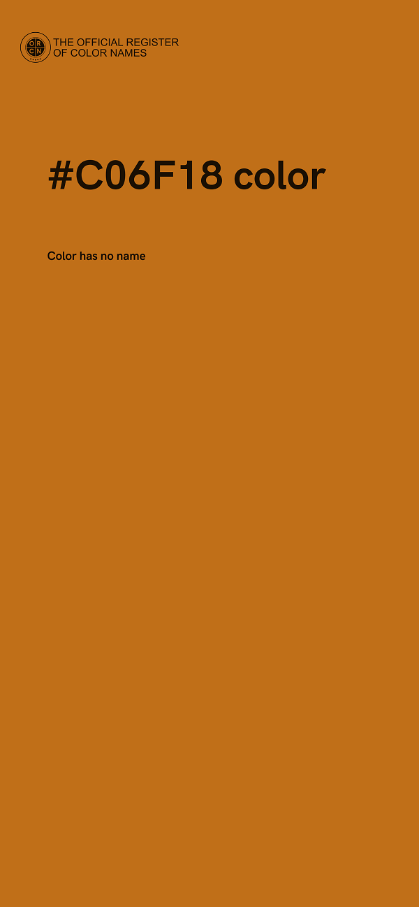 #C06F18 color image