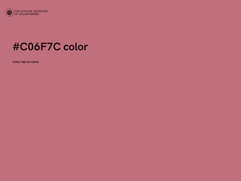 #C06F7C color image