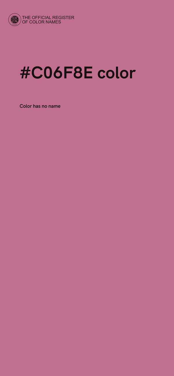 #C06F8E color image