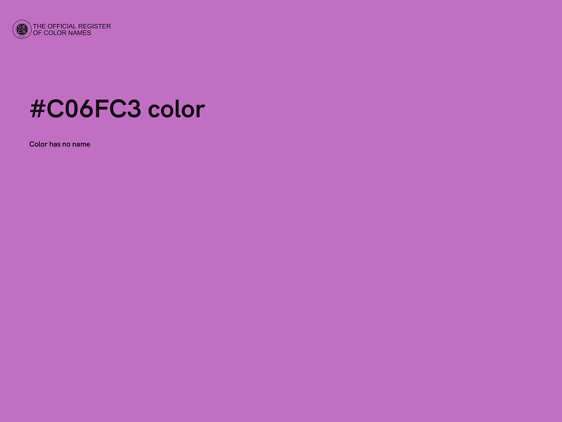 #C06FC3 color image