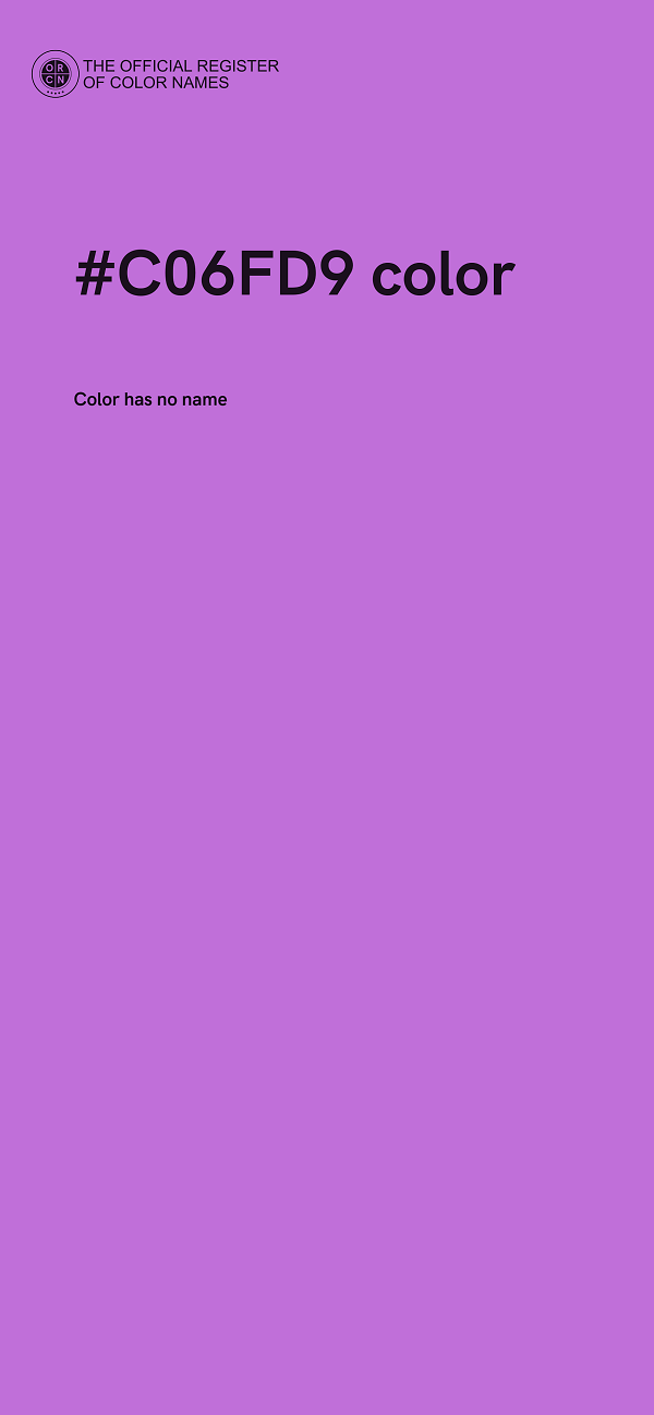 #C06FD9 color image