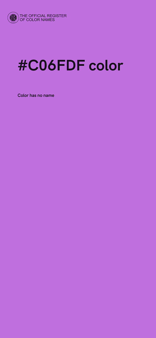 #C06FDF color image