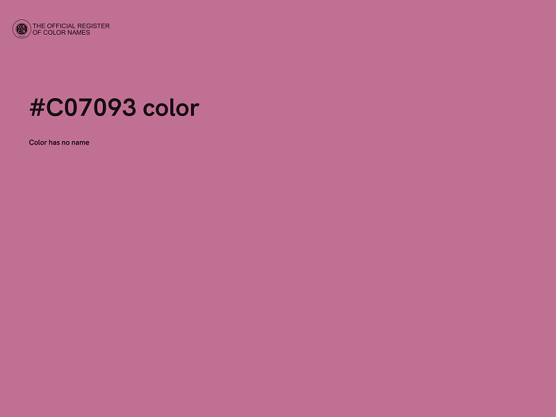 #C07093 color image
