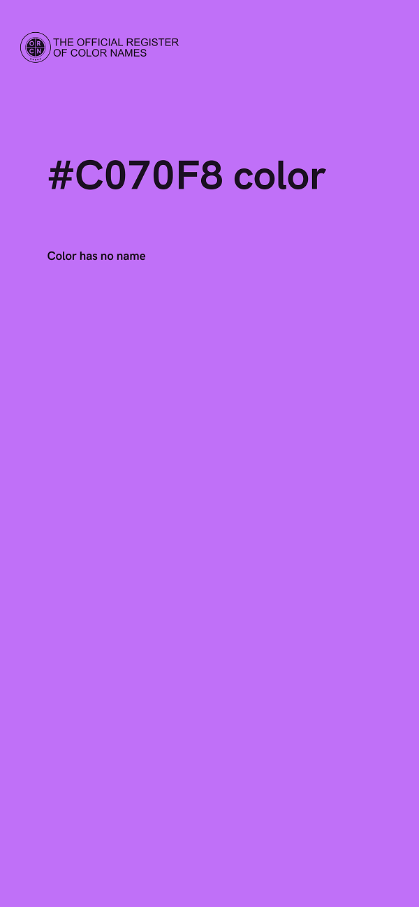 #C070F8 color image