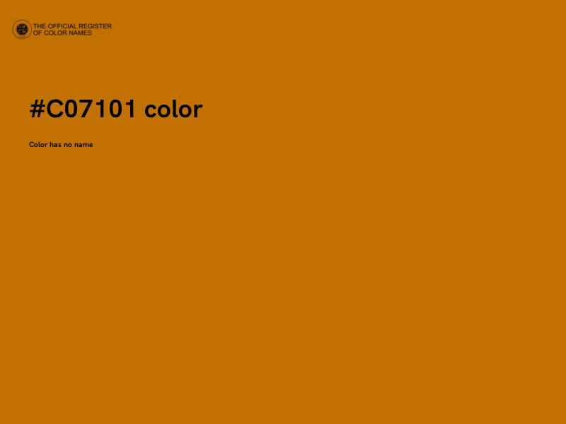 #C07101 color image