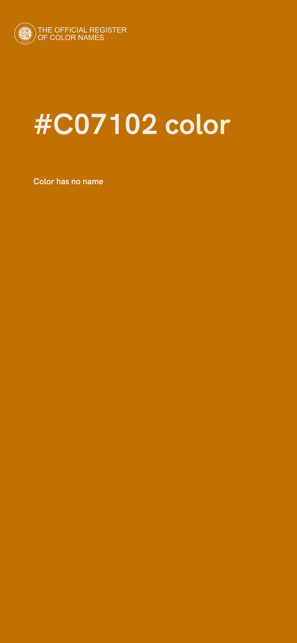 #C07102 color image