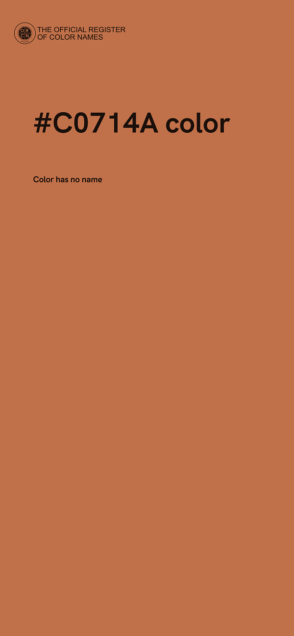 #C0714A color image