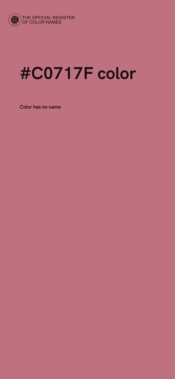 #C0717F color image